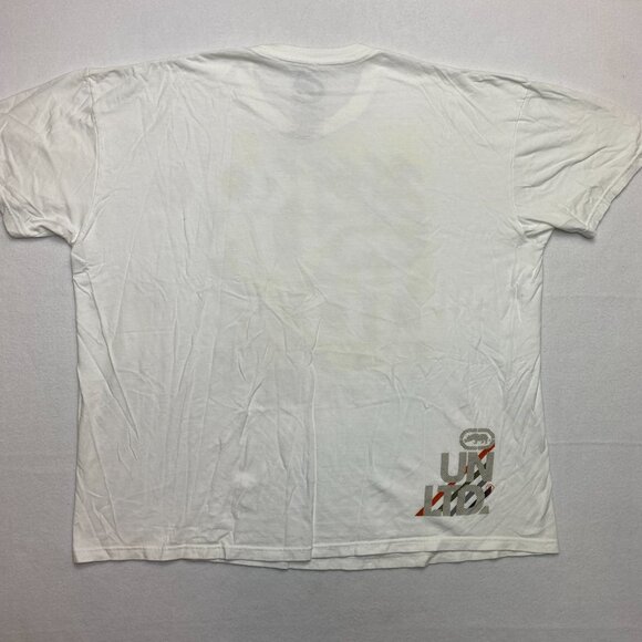Vintage Ecko Unltd T-Shirt Men's 3XL White Short Sleeve Hip Hop Big Graphic Y2K - Picture 9 of 12